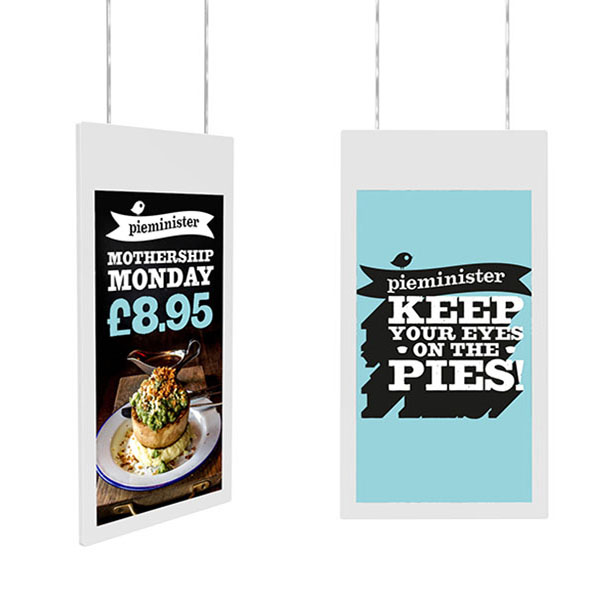 High Brightness Double-Sided Displays | Wales : Genesis Marketing and ...
